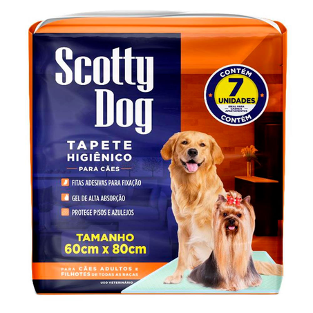 Tapete Higiênico Scotty Dog Com 7 Unidades | Koch Supermercado
