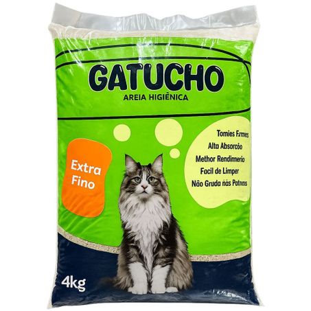 AREIA HIGIÊNICA GATUCHO EXTRA FINA 4KG