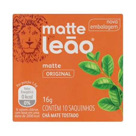 Chá Leão Mate Original Caixa com 10un - 16gr