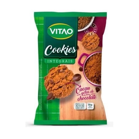 COOKIES INT.CACAU 80G  VITAO