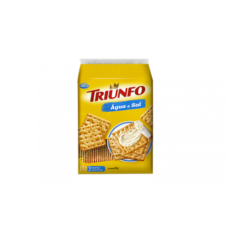 Bisc arcor triunfo agua/sal 345g