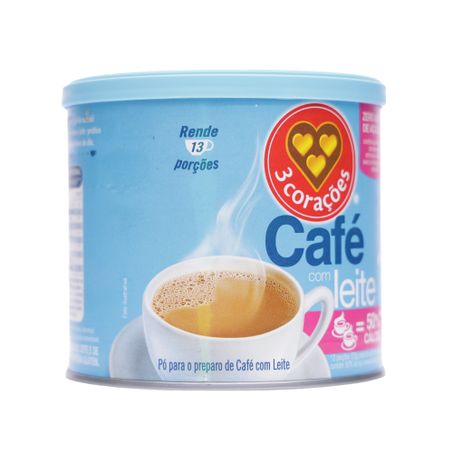 Café 3 corações com leite zero açúcar 265g 360-54
