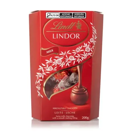 Bombons Chocolate ao Leite Lindor 200g