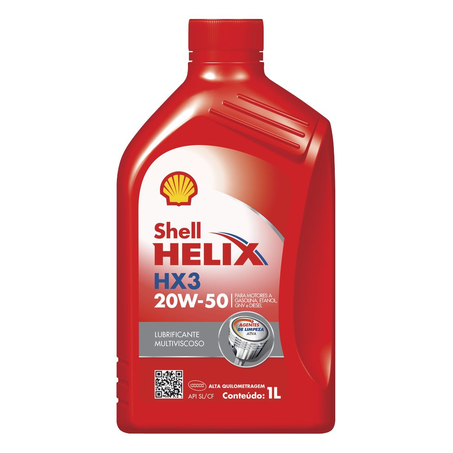 Óleo Lubrificante Shell Helix Hx3 20W50 Mineral 1L