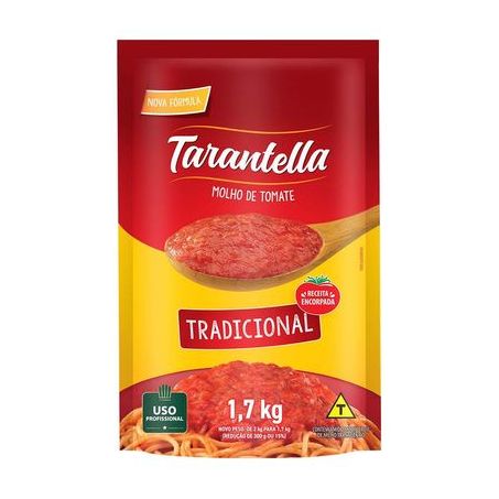 MOLHO DE TOMATE TARANTELLA TRADICIONAL SACHÊ 1,7KG