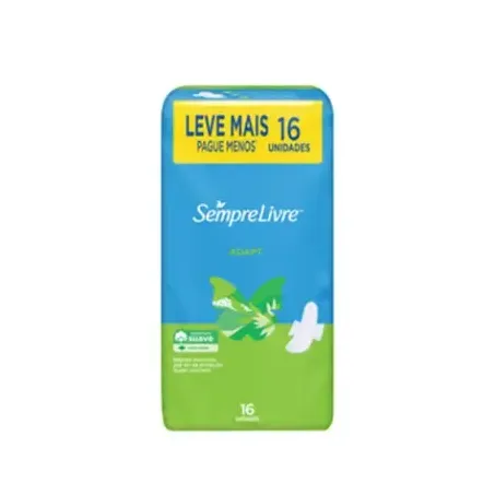 Absorvente sempre livre adapt c/abas c/16 l+p-