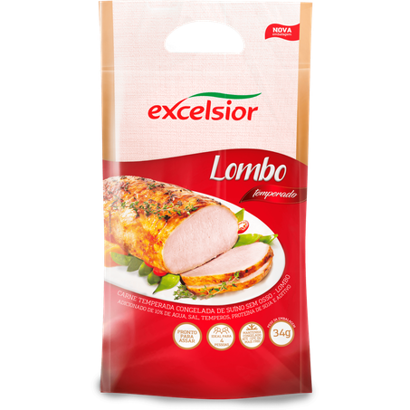 Lombo Suino Congelado Excelsior Temperado Aprox. 1,2kg