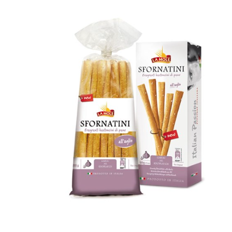 BISCOITO LA MOLE PALITO SFORNATINI ALHO 120G
