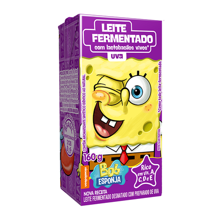 LEITE FERMENTADO ELEGÊ BOB UVA 160G