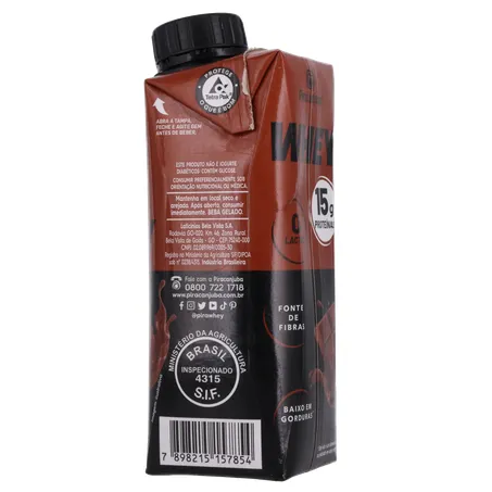 BEBIDA LÁCTEA PIRACANJUBA WHEY CHOCOLATE 15G 250ML 360-11