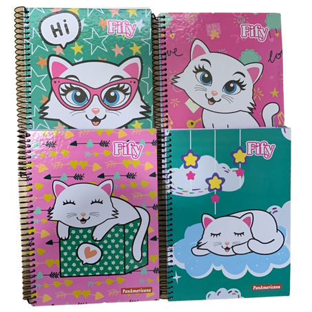 Caderno panamericana fify capa dura gd 10 materias c/200 folhas