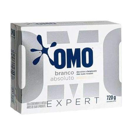 Sabão em pó omo branco absoluto cx 720g