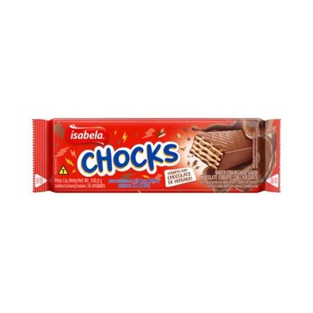 Wafer isabela chocks coberto choc 100g