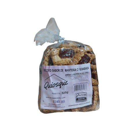 Biscoito quiosque manteiga c/goiaba 325g
