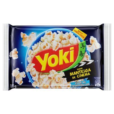 Pipoca microondas manteiga de cinema yoki 100g