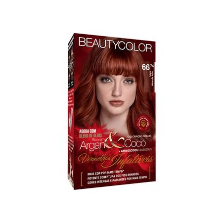Tintura Beauty Color 66.74 Ruivo Doce Leite
