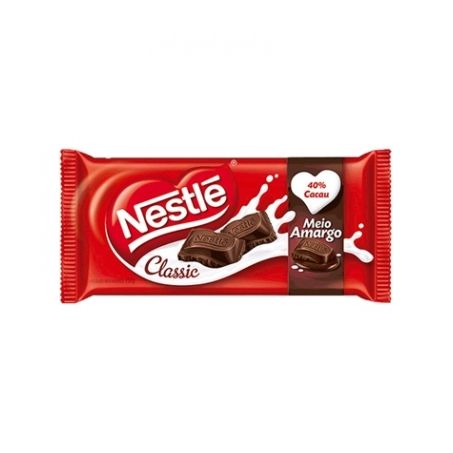 Chocolate nestle classic meio amargo 80g
