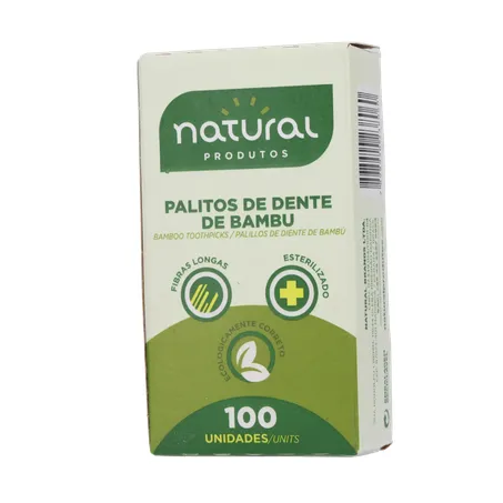 Palito dental natural bambu 100un 360-2