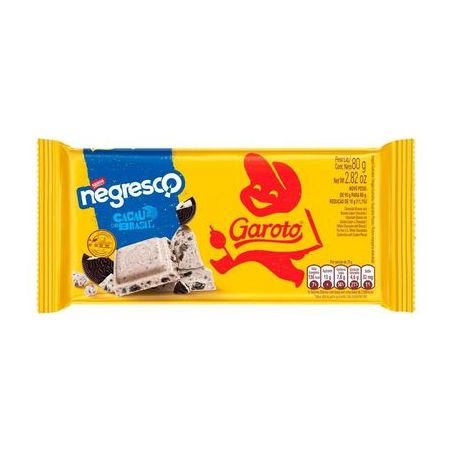 Chocolate garoto branco bisc 80gr