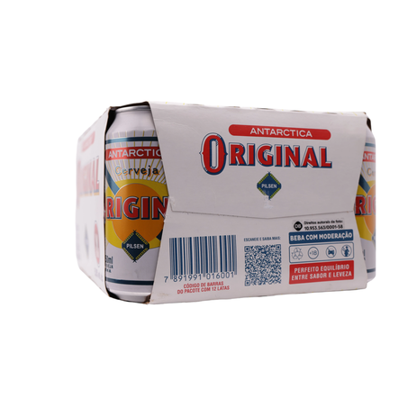 Cerveja antarctica original pilsen 350ml caixa com 12un 360-12