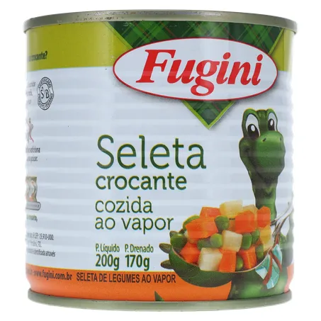 Seleta de Legumes em Conserva Fugini Cozida no Vapor Crocante Lata 170gr 360-34
