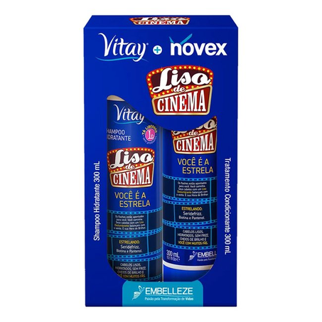Kit Novex Vitay Cinema Shampoo 300ml E Condicionador 300ml 300ML