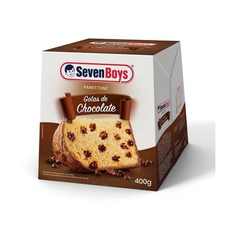 Panetone Seven Boys Gotas de Chocolate Embalagem 400G