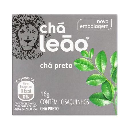 CHA PRETO LEAO 16G 10 SAQUINHOS