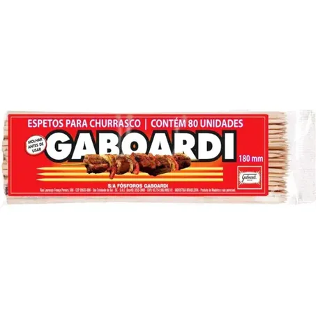 Espetinho para churrasco gaboardi c/100un