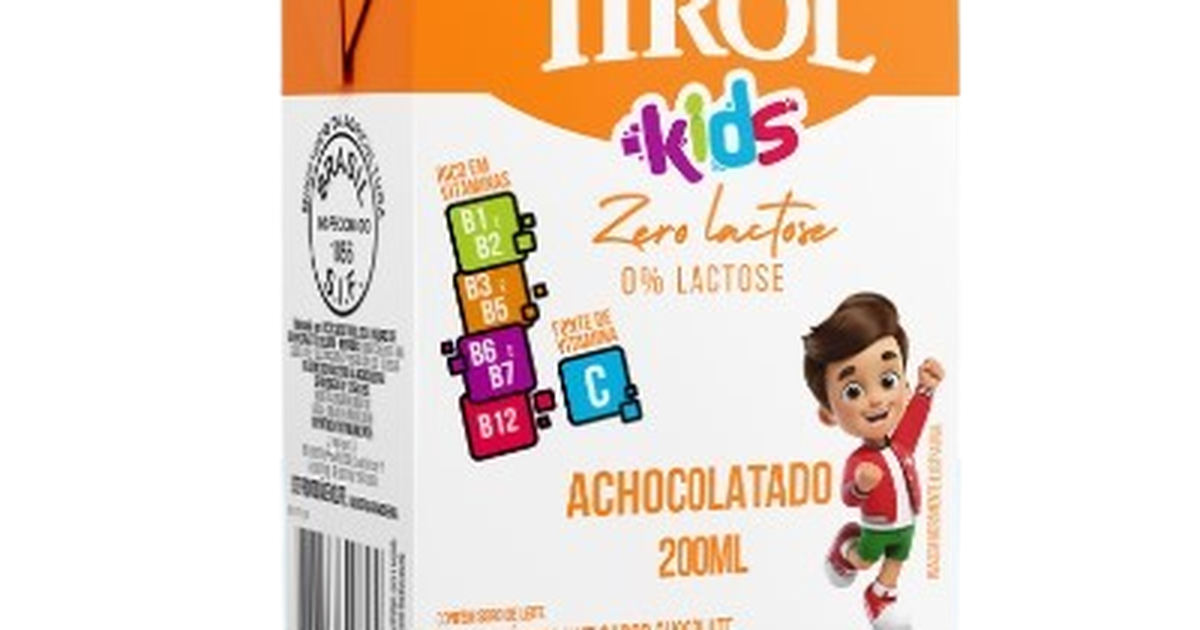Achocolatado tirolzinho zero lactose caixa 200ml
