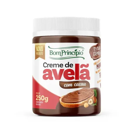 Creme avela c/cacau bom principio 250g