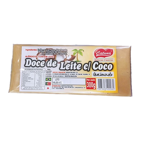 DOCE DE LEITE CATUNA 300G C.COCO QUEIMADO
