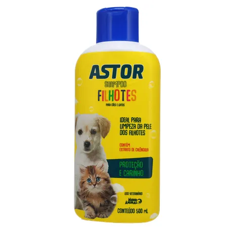 SHAMPOO ASTOR FILHOTES CAES E GATOS 500ML 360-1