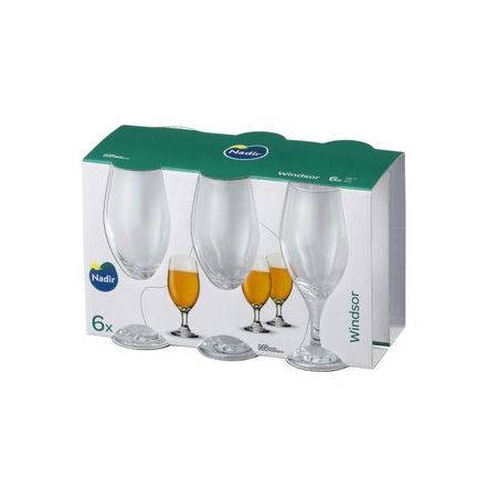 Jogo de taças de cerveja nadir com 06 unidades windsor
