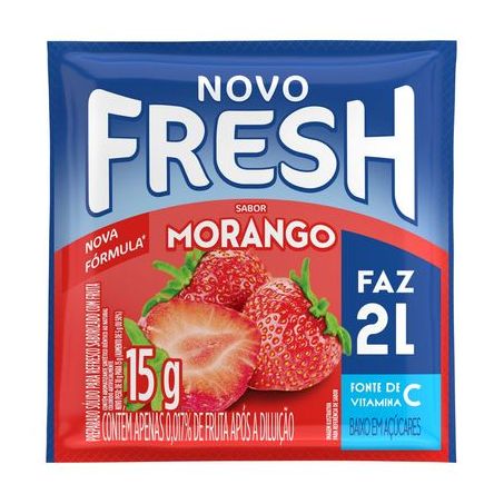 Suco po fresh 15gr 2l morango