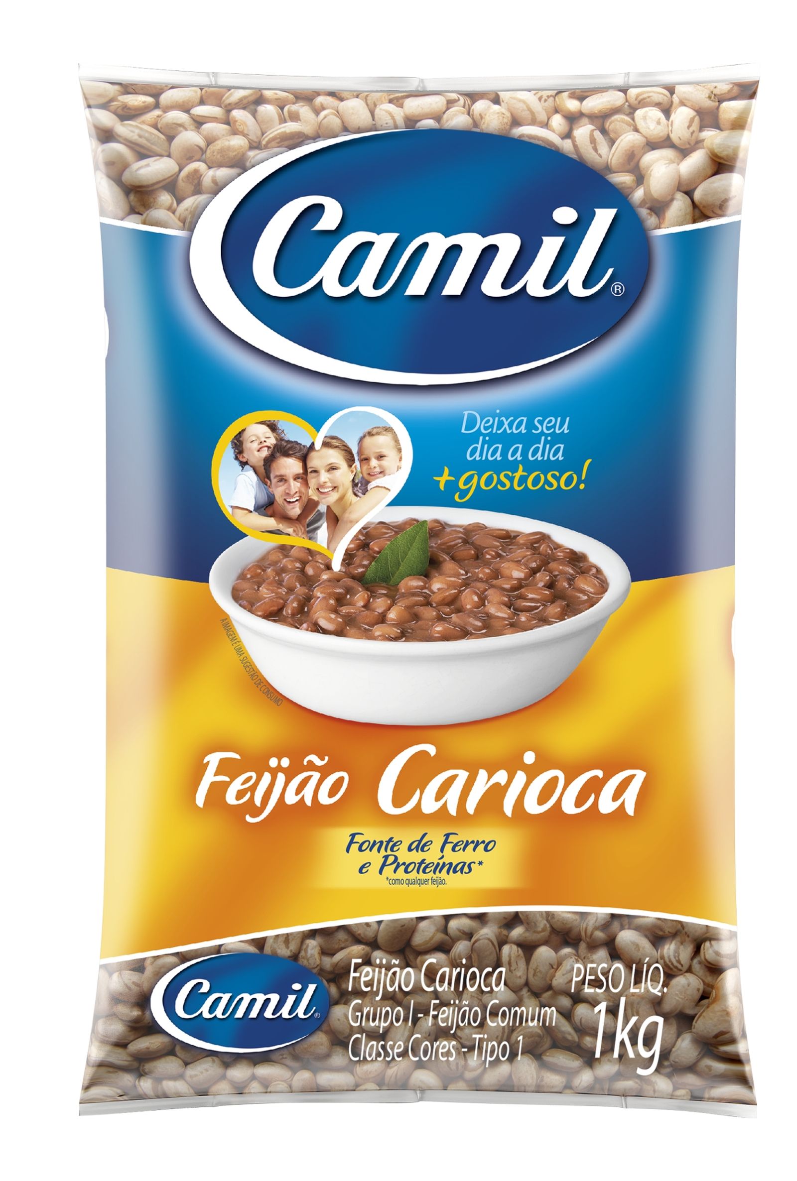 FEIJAO CARIOCA CAMIL 1KG T-1