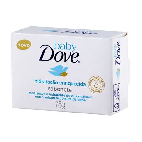 Sabonete dove baby hidratação enriquecida caixa 75g