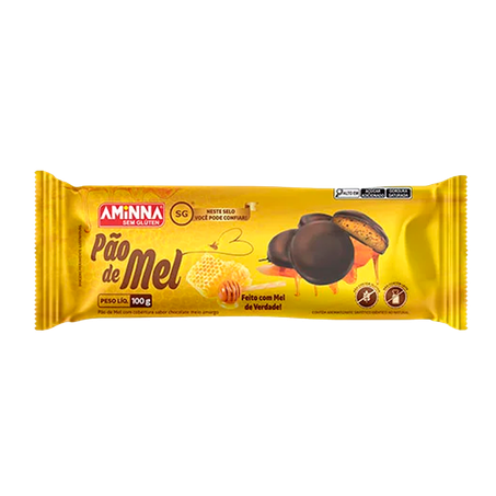 Biscoito pão de mel aminna sem glúten 100g