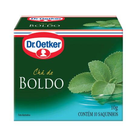 CHÁ DE BOLDO DR. OETKER COM 10 SACHÊS