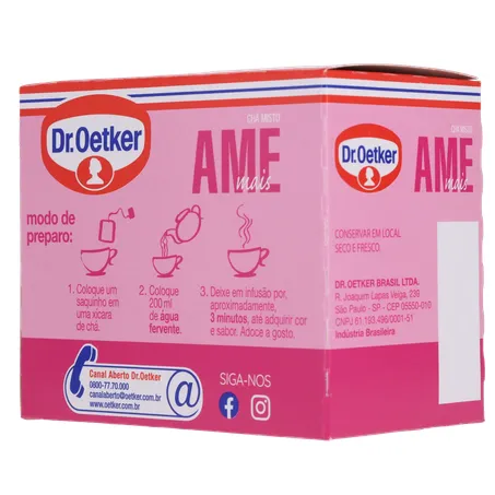 CHÁ DR. OETKER AME MAIS C/10 UNIDADES 360-22