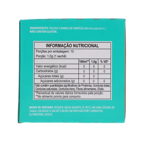 Chá Matte Leão Ervas 10g - Hortelã - Com 10 Saquinhos 360-2