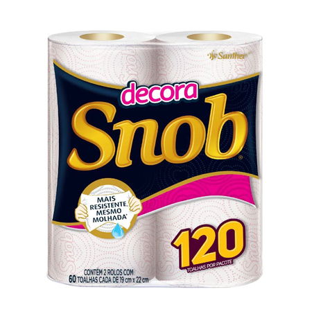 Papel Toalha Snob Decora c/2un