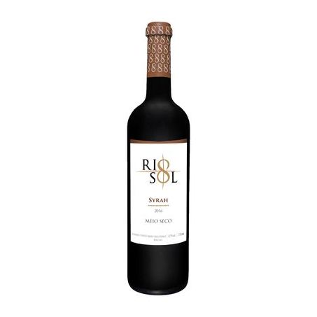 Vinho tint rio sol syrah meio seco 750ml