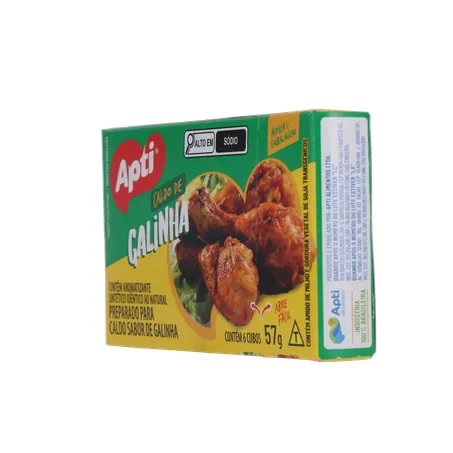 Caldo em Cubos Apti Galinha Caixa com 6un - 57gr 360-6