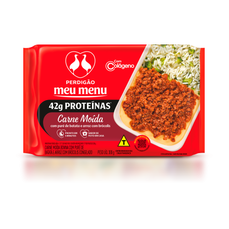 Carne Moída Com Purê de Batata e com Brócolis Perdigão 300g

