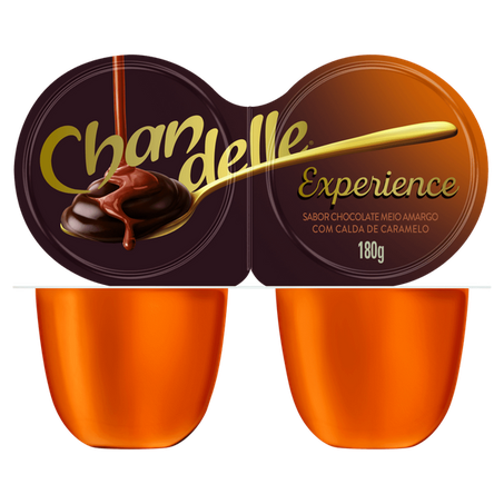 Sobremesa nestle chandelle chocolate com calda de caramelo 180g