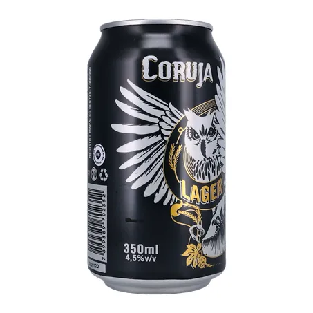 Cerveja Coruja Lager Lata 350Ml 360-34