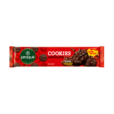 Cookies piraquê 80g chocolate