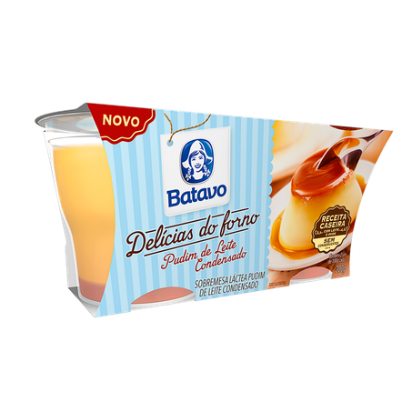 Sobremesa batavo pudim doce de leite 200g