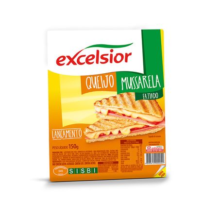 QUEIJO EXCELSIOR 150G MUSSARELA FATIADO